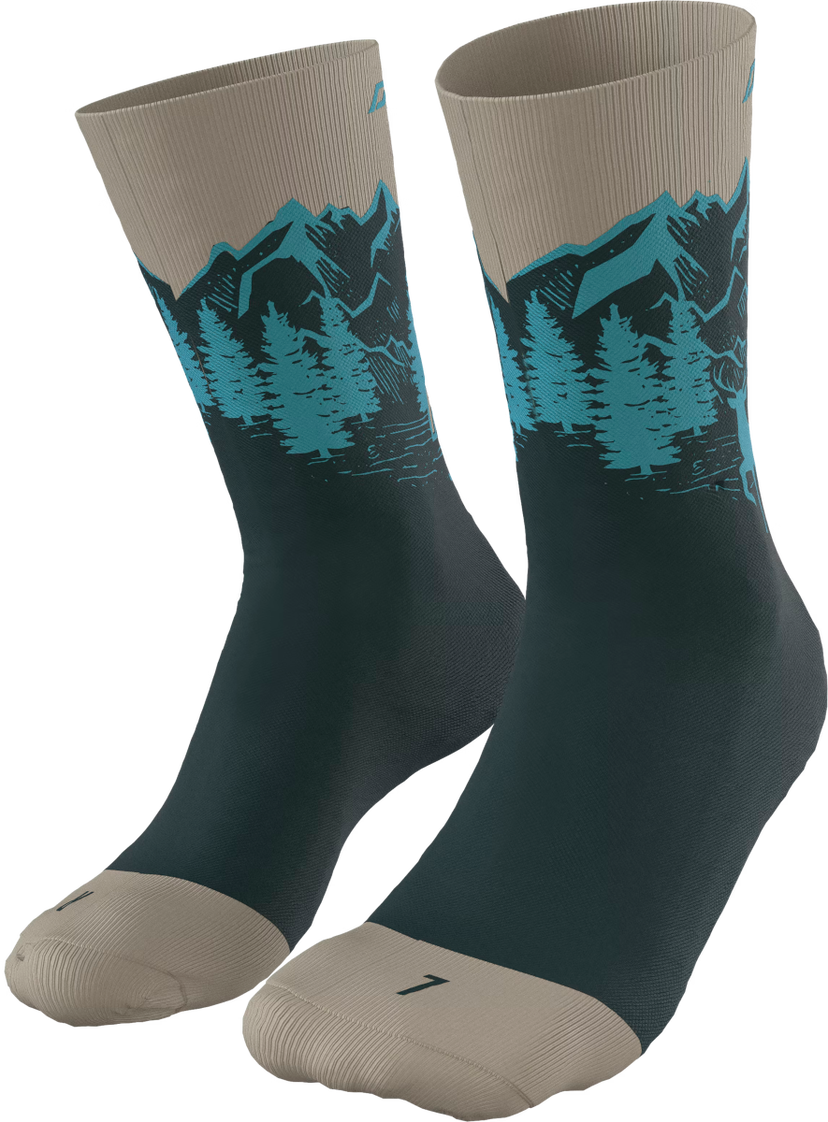 Sokker Dynafit FAST Socks Grøn | 08-0000071526-5261