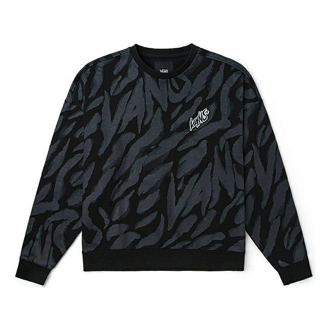 Sweater Vans Vans Tiger Stripes Pattern Pullover Sort | VN0002BPYM7, 0
