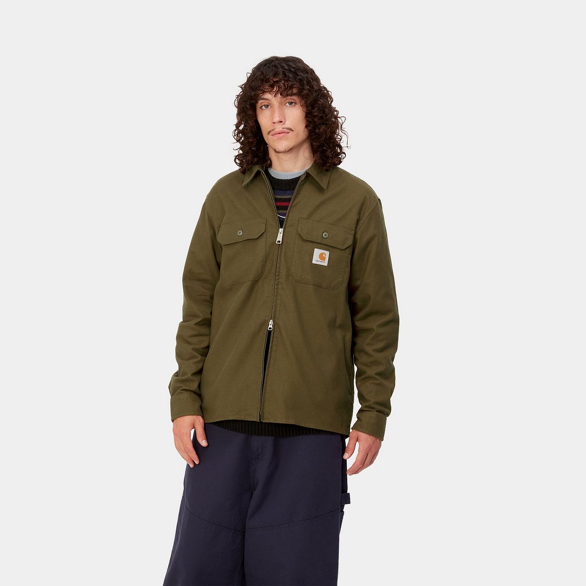 Skjorte Carhartt WIP Milford Shirt Grøn | I032273_1NP_XX, 1