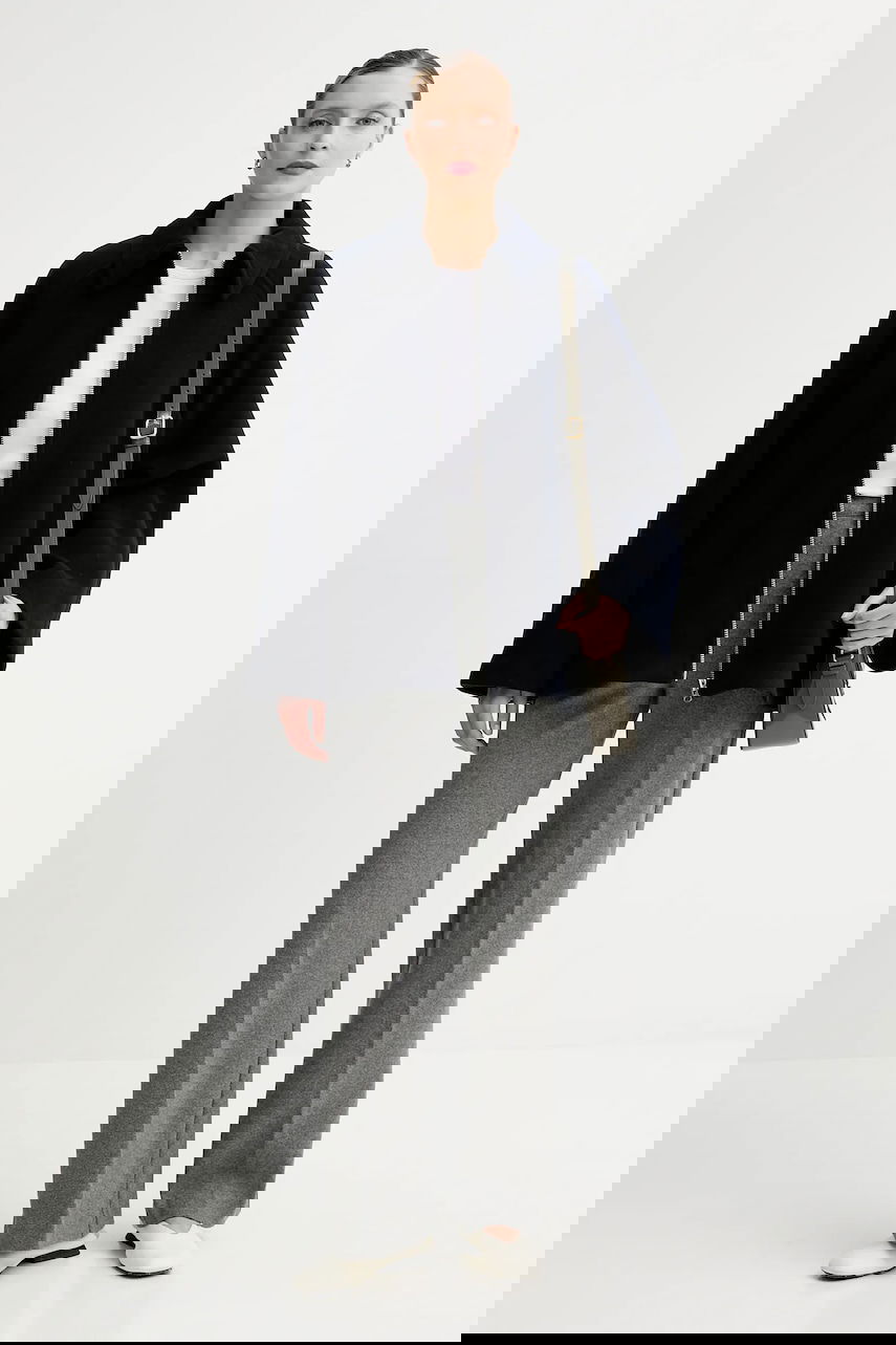 Jakke Samsoe Samsoe ALMA Wool Cape Jacket Mørkeblå | F23300184, 1