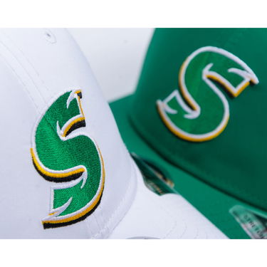 Kasket New Era Saskatchewan Roughriders STNGER 9FORTY Stretch-Snap Cap One Size (56-59 cm) Hvid | 60756698, 6