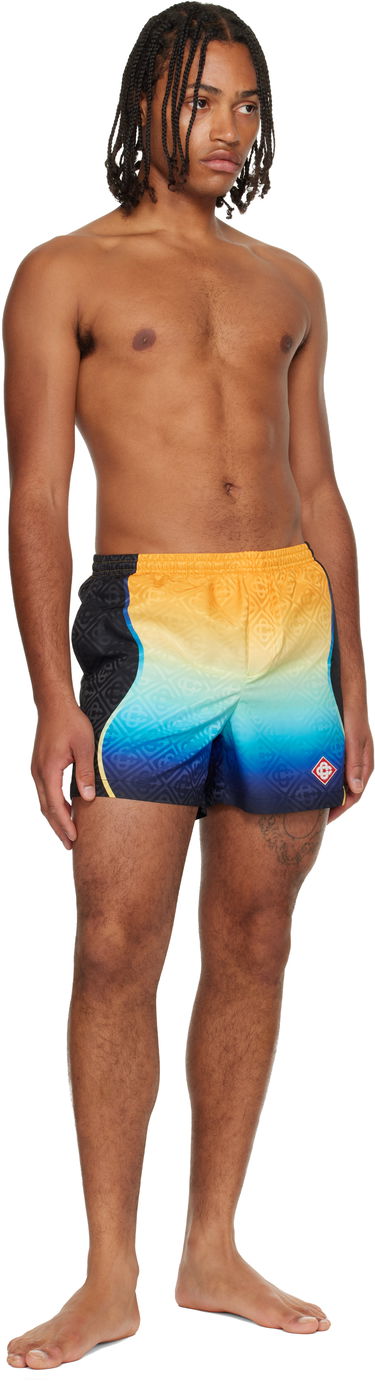 Badetøj Casablanca Casablanca Multicolor Gradient Jacquard Swim Shorts Flerfarvet | M-AW25-TR-224-01, 3