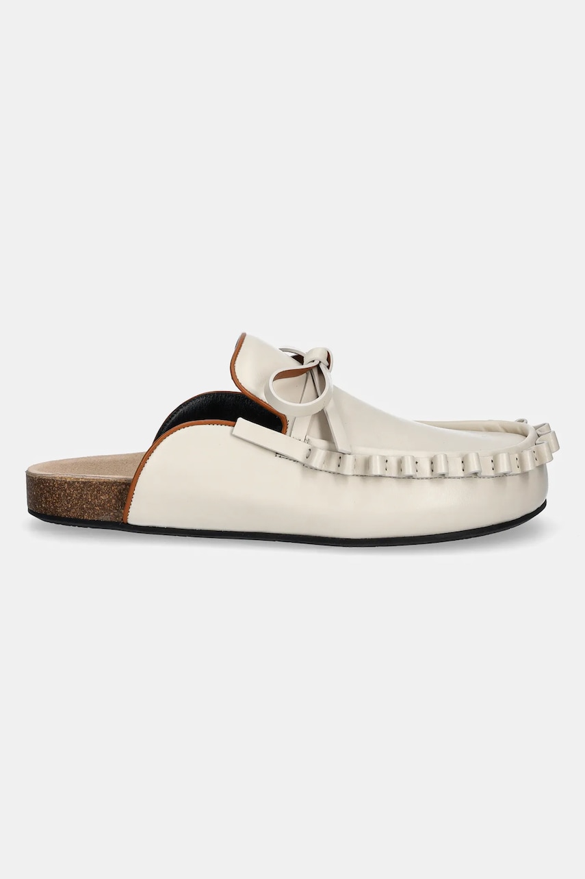 Sneakers og sko JW Anderson JW Anderson Leather Mules Hvid | LF0069.LA0323.002, 1