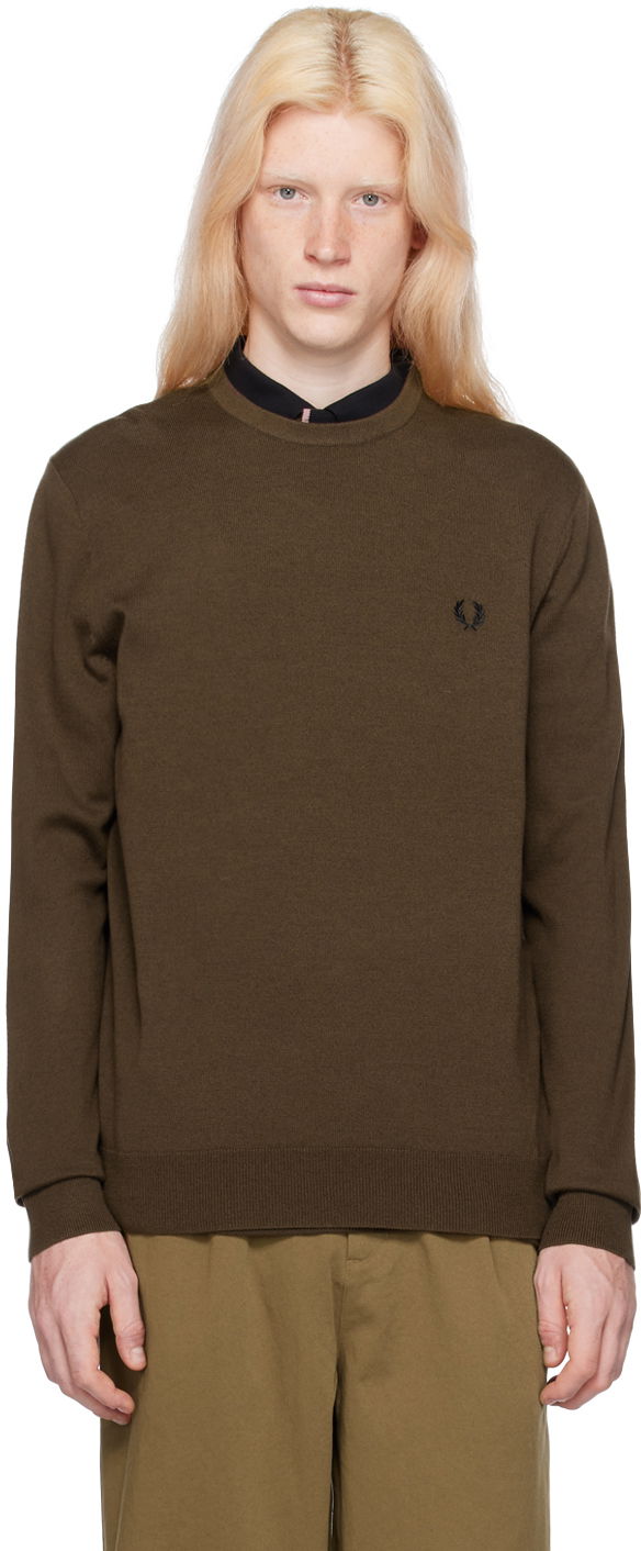 Sweater Fred Perry Classic Sweater Brun | K9601-Q21, 0