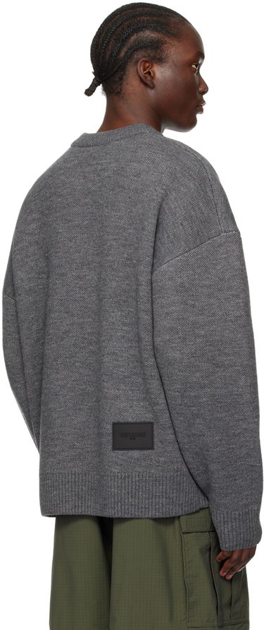 Sweater We11done Jacquard Knit Sweater Grå | WD-KO1-22-666-U-GY, 2