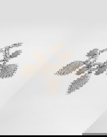 Armbånd Dolce & Gabbana Dolce & Gabbana Rhinestone Maxi-Bracelet with Chain and DG Logo Metalisk | WBR2E5W111187655, 3