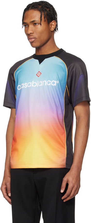 Jersey Casablanca Casablanca Gradient Football T-Shirt Flerfarvet | MS25-JTP-353-01, 3