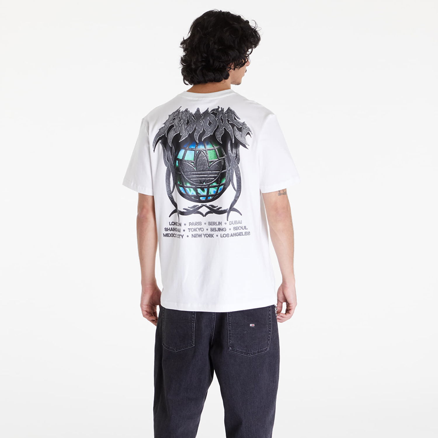 T-shirt adidas Originals adidas Flames Conc Short Sleeve Tee Hvid | IS2946, 1