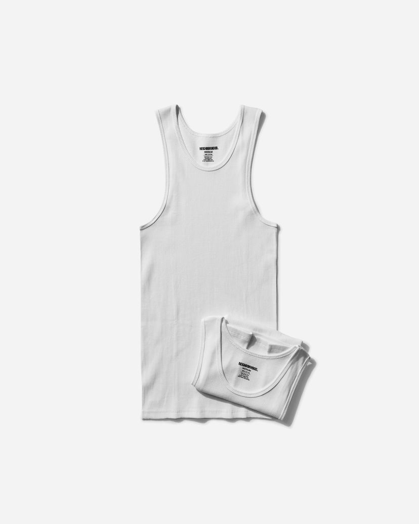 Tanktop Neighborhood Classic 2-Pack Tank Top Hvid | 251QTNH-UWM02 WH
