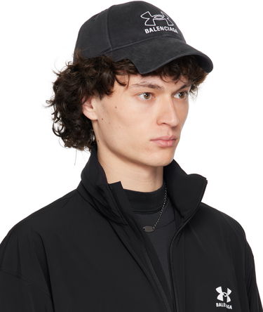 Kasket Balenciaga Under Armour Edition Washed Cap Sort | 807145410B2, 1