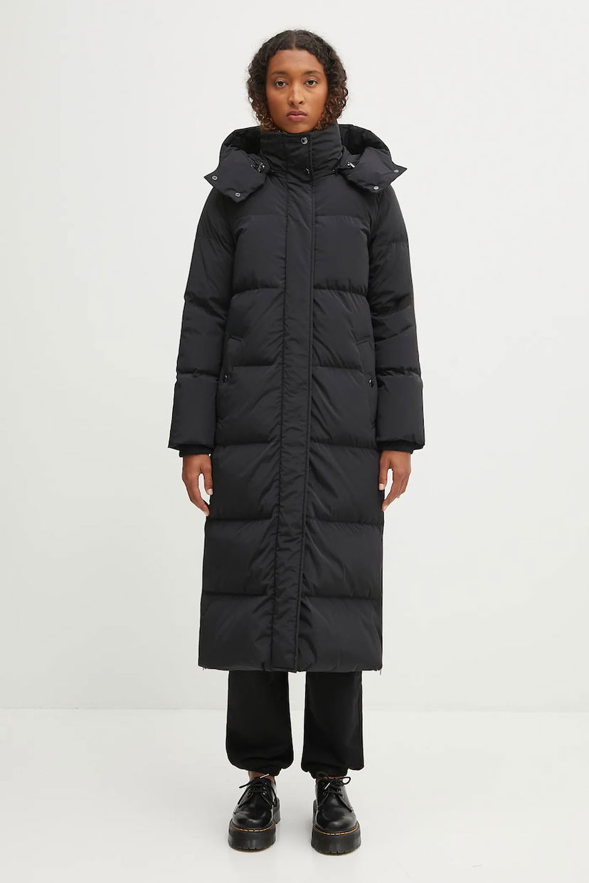 Puffer jakke WOOLRICH Woolrich Kelly Long Puffer Coat Sort | CFWWOU2108FRUT1148