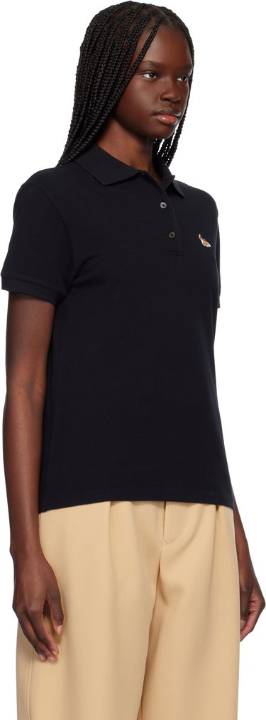 Polo skjorte MAISON KITSUNÉ Maison Kitsuné Baby Fox Patch Regular Polo Sort | OW00207KJ7010, 1