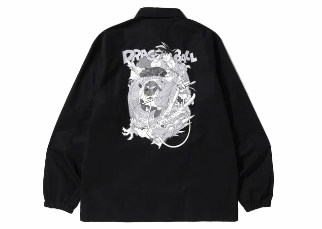 Jakke BAPE BAPE x Dragon Ball Z Coaches Jacket (FW23) Black Sort | 1I23-140-906