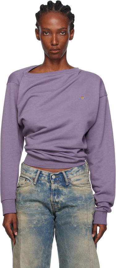 Sweatshirt Vivienne Westwood Vivienne Westwood Hebo Draped Sweatshirt Lilla | 3I010015-J006O-, 0