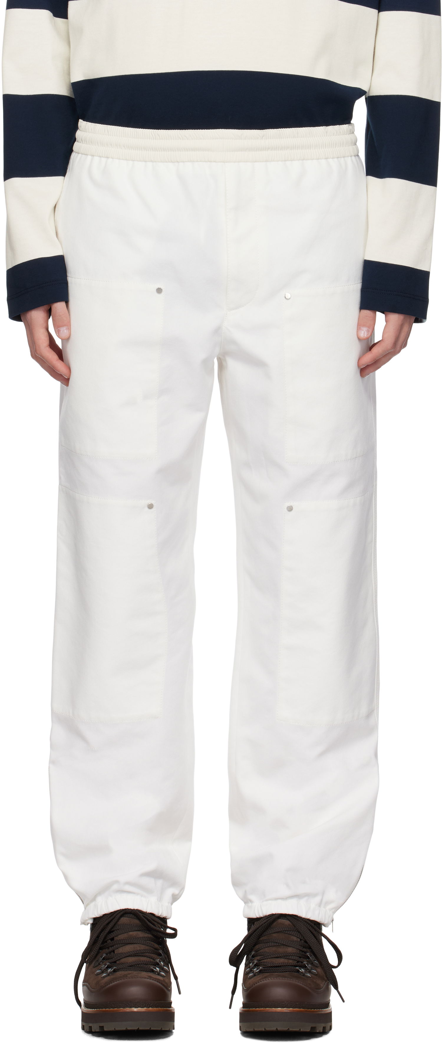 Bukser og jeans Moncler Archivio Creativo CP Trousers Hvid | J20912A00045597ZZ, 0