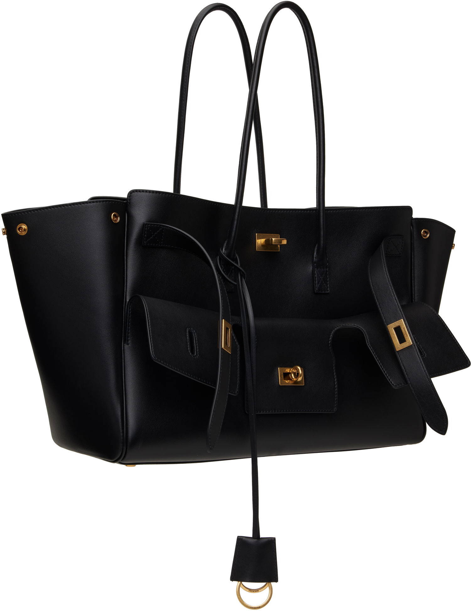 Mulepose Balenciaga Bel Air Medium Carryall Leather Tote Bag Sort | 805481 2ABAV, 1