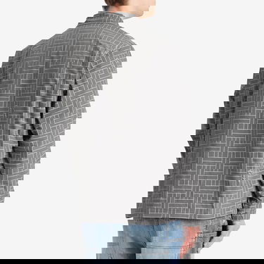 Vindjakke KENZO Kenzo Men's Weave Coach Jacket, Size Large Grå | FF55BL0619NJ-96, 3