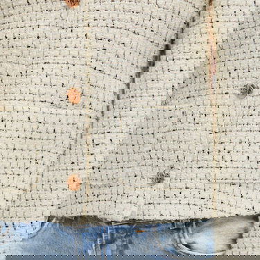 Jakke Anine Bing Anitta White/Black Tweed Jacket Hvid | A-01-7165-193, 5
