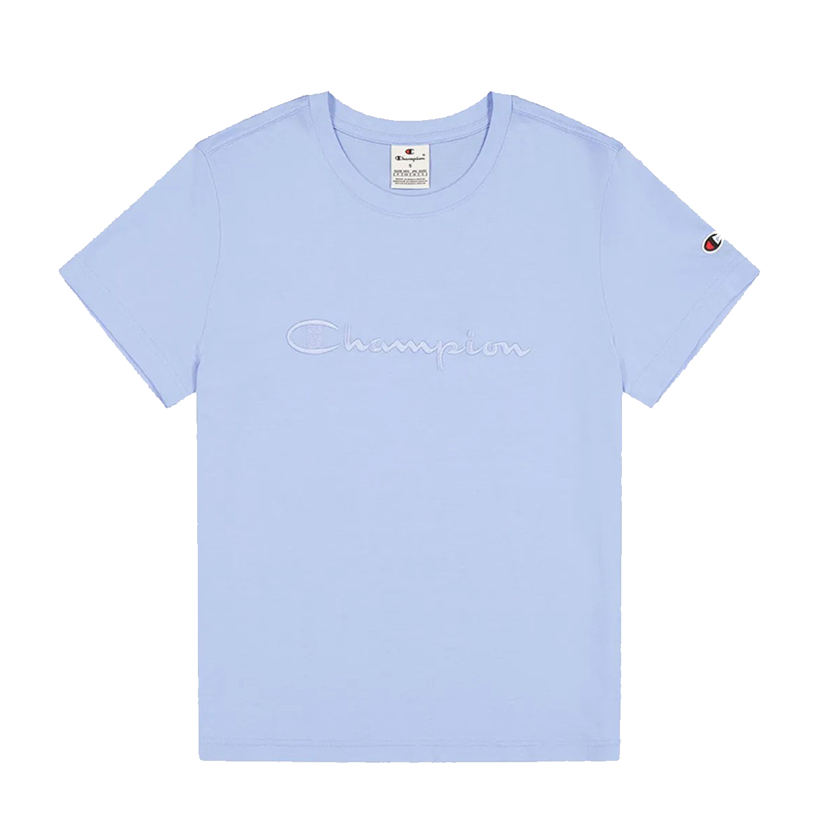T-shirt Champion Embossed Script Logo T-shirt Blå | 117650-BS186, 0
