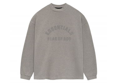 T-shirt Fear of God Core Collection Heavy L/S Tee Heather Grey Grå | 125SU242011F, 0