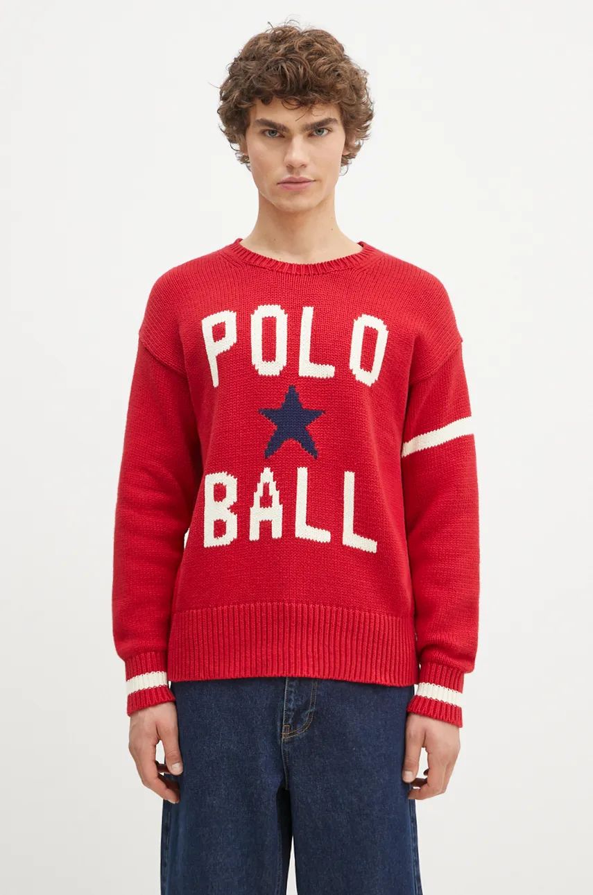 Sweater Polo by Ralph Lauren Crewneck Sweater Rød | 710949298, 0