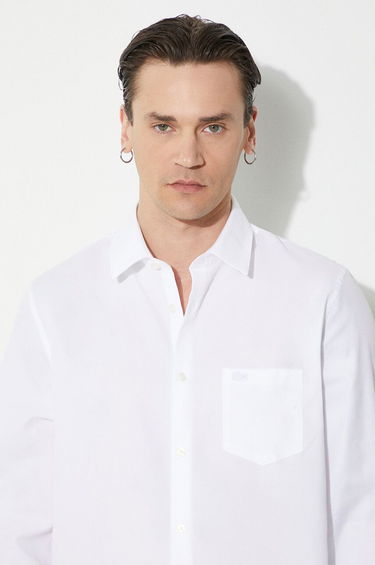 Skjorte Lacoste Lacoste Regular Fit Shirt with Classic Collar Hvid | CH8522, 4