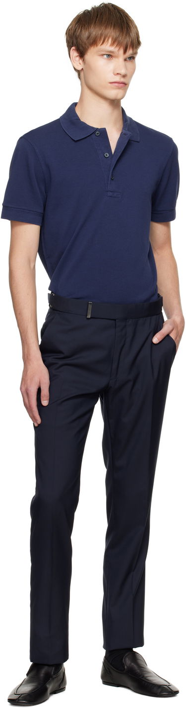 Polo skjorte Tom Ford TOM FORD Piquet Polo Mørkeblå | JPS011-JMT013, 4