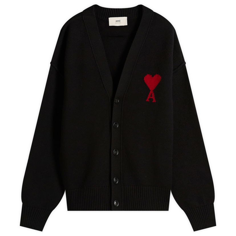 Sweater AMI Men's Merino Wool Knit Cardigan, Size Large Sort | H25UKC367-018-009H25
