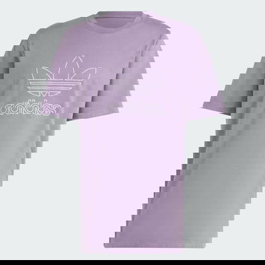 T-shirt adidas Originals Adicolor Outline Trefoil Tee Lilla | IR7992, 5