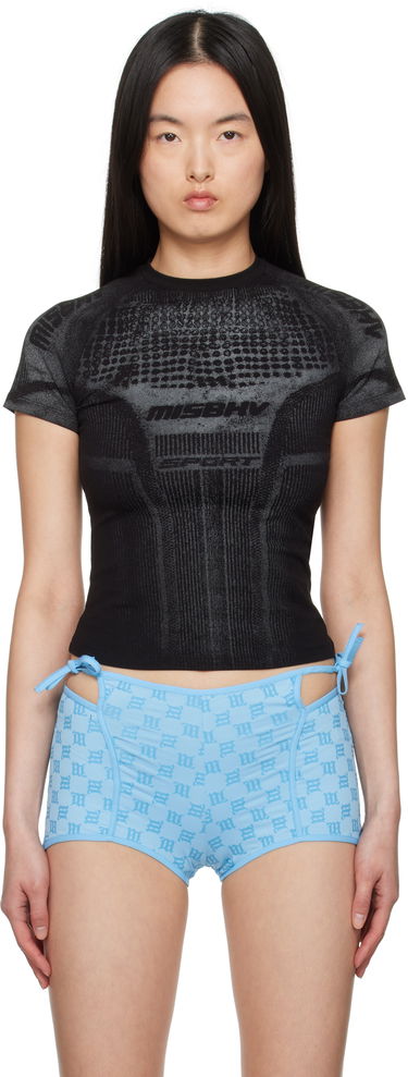 T-shirt MISBHV MISBHV Activewear Printed Jersey T-Shirt Sort | 250W120, 0
