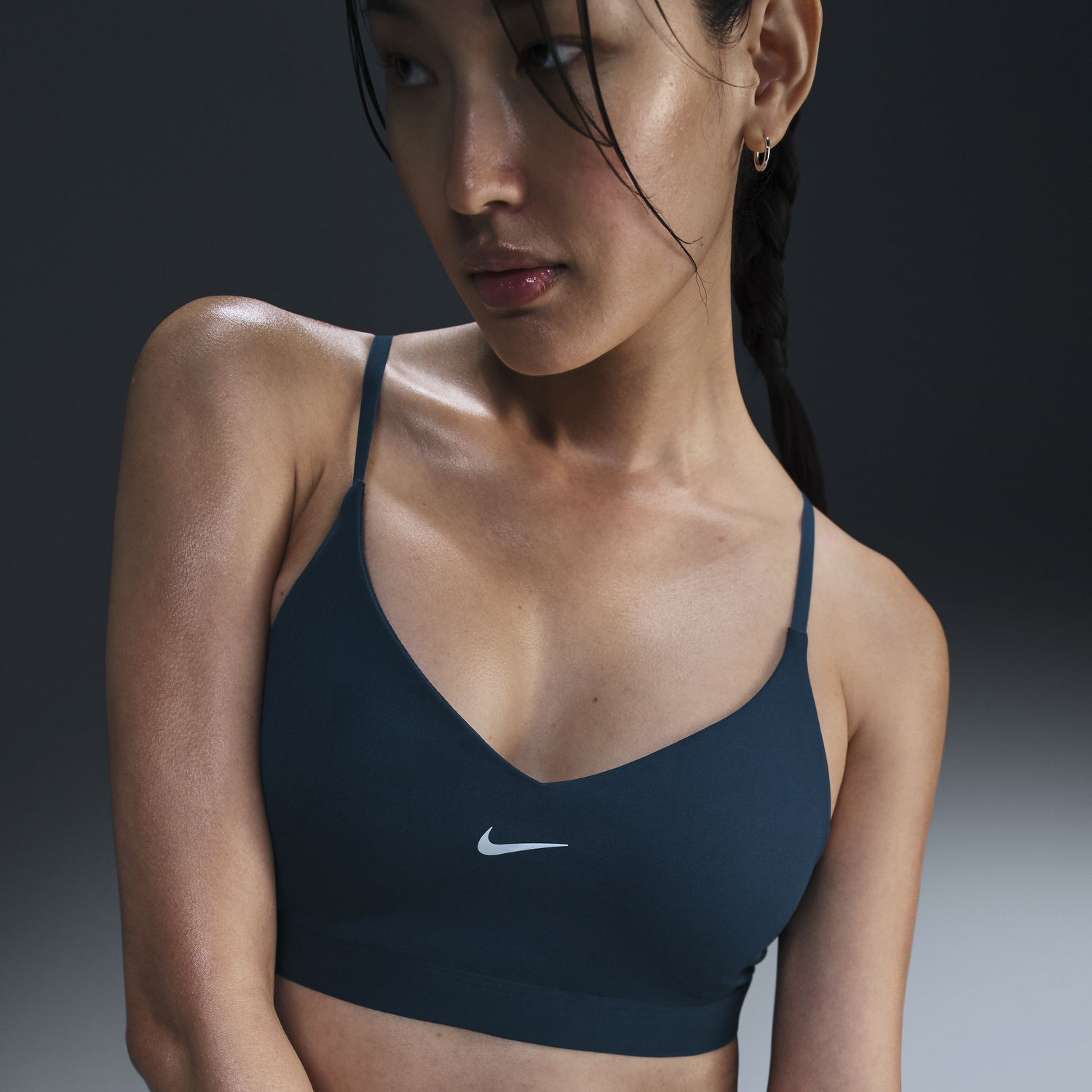Bh Nike Indy Adjustable Sports Bra Mørkeblå | HM4325-478, 0