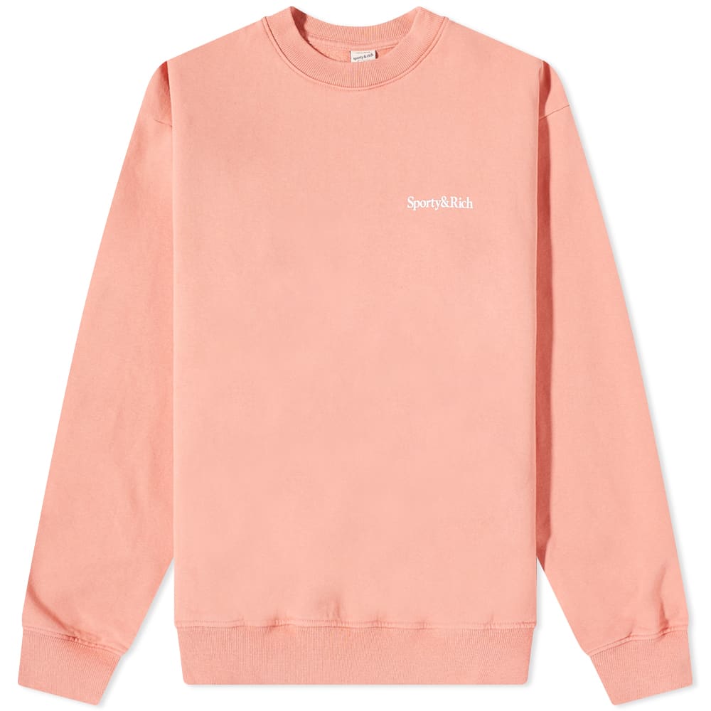 Sweater Sporty & Rich New Health Crewneck Lyserød | CR495FL, 0