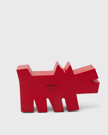 Collectible Medicom Toy MEDICOM KEITH HARING BARKING DOG STATUE ORIGINAL Rød | MED1095, 1