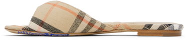 Tilbehør Burberry Burberry Check Mews Sandals Beige | 8106160, 2