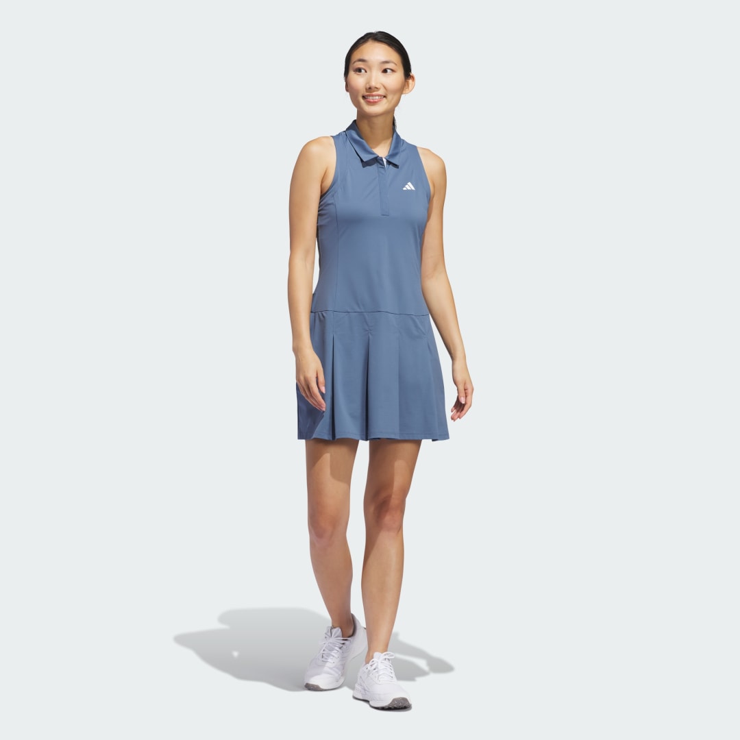 Kjole adidas Performance Ultimate365 Tour Pleated Dress Mørkeblå | IP4182, 1