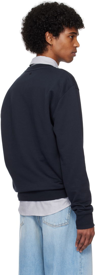 Sweater AMI AMI Paris De Coeur Cotton Sweatshirt Mørkeblå | HSW060.730, 2