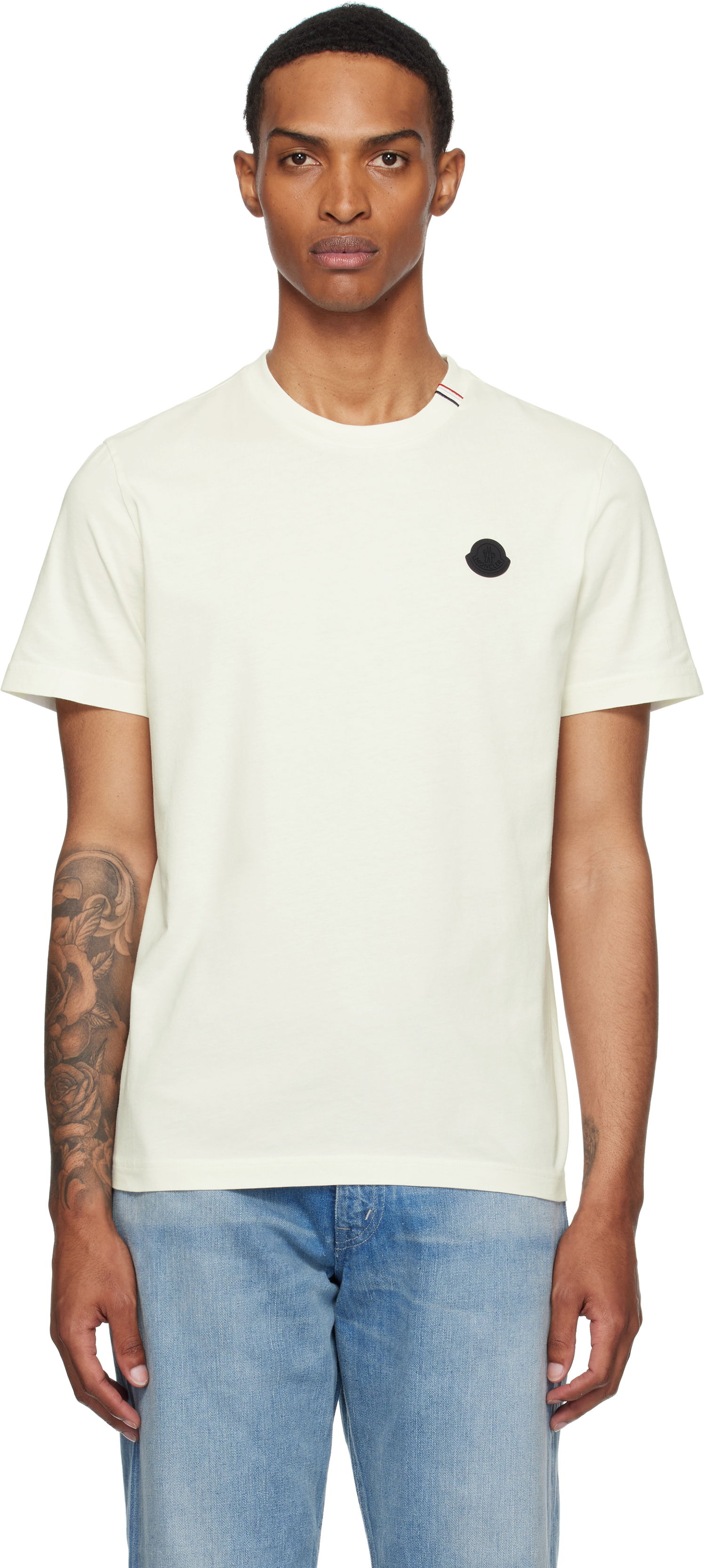T-shirt Moncler Moncler Short Sleeve T-Shirt Beige | K20918C0003289AYW, 0
