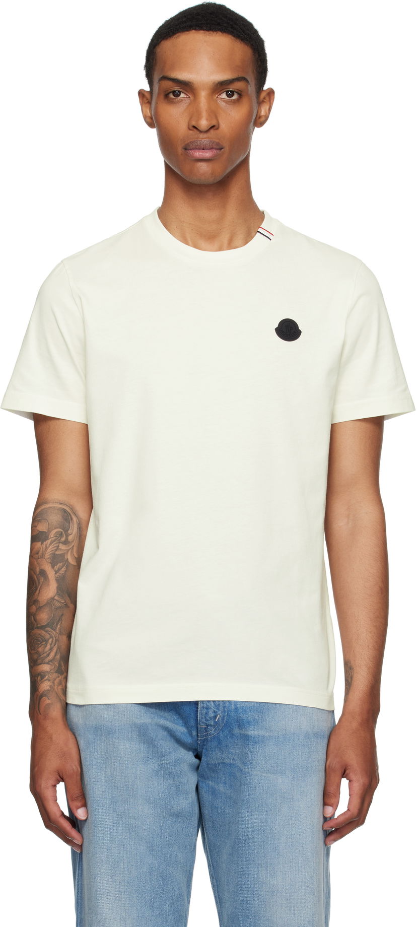 T-shirt Moncler Moncler Short Sleeve T-Shirt Beige | K20918C0003289AYW