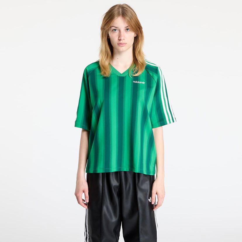 T-shirt adidas Originals Loose Linear T-Shirt Grøn | JW6022