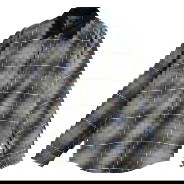 Skjorte BEAMS Corduroy Collar Check Work Shirt, Size Small Grøn | 1111-1242-803-67, 1