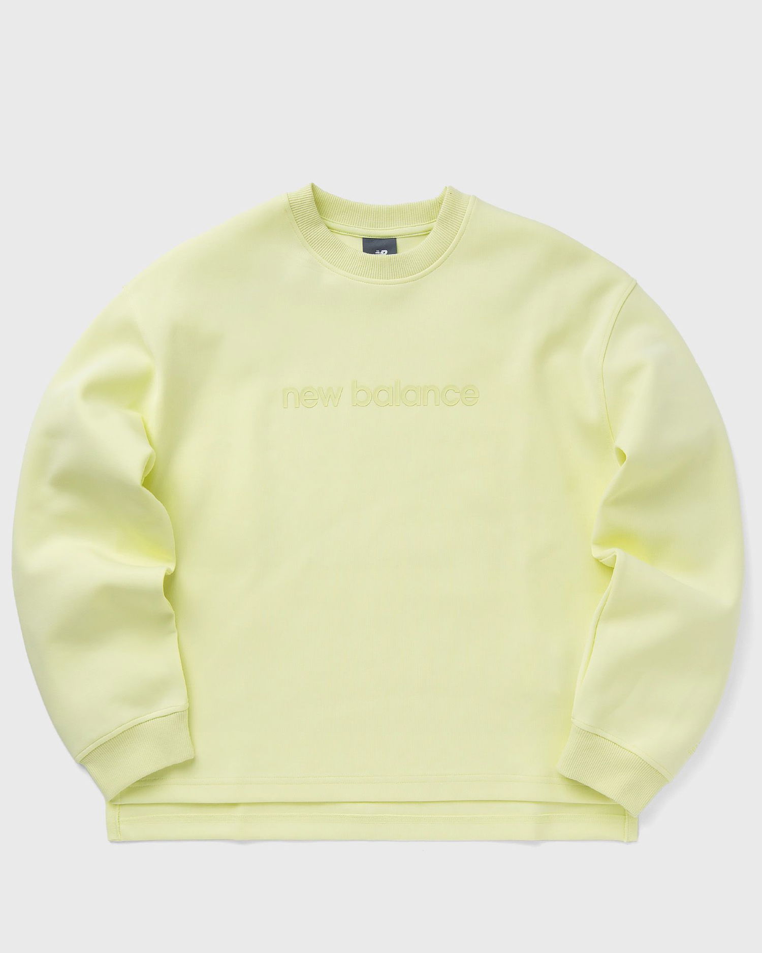 Sweatshirt New Balance Hyper Density Triple Knit Spacer Crew Gul | WT41556-LLT, 0