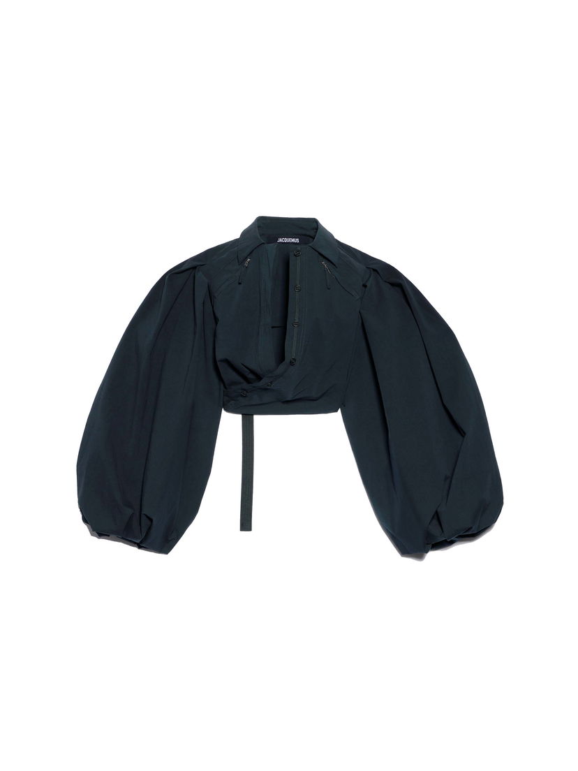 Skjorte Jacquemus Le Haut Bahia Boule Shirt Sort | 233TO065-1058-390