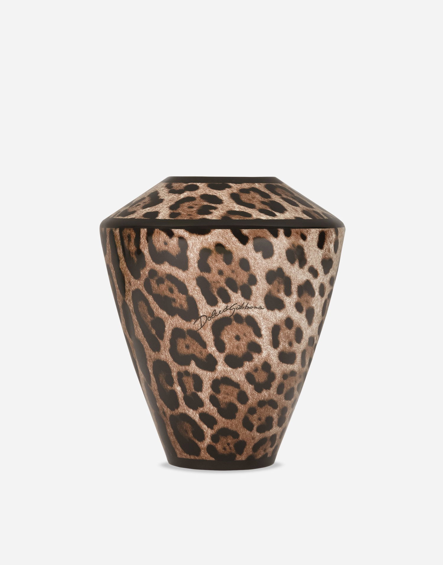 Home decor Dolce & Gabbana Small Amphora Porcelain Leopard Print Vase Flerfarvet | TCC197TCAMWUL003, 0