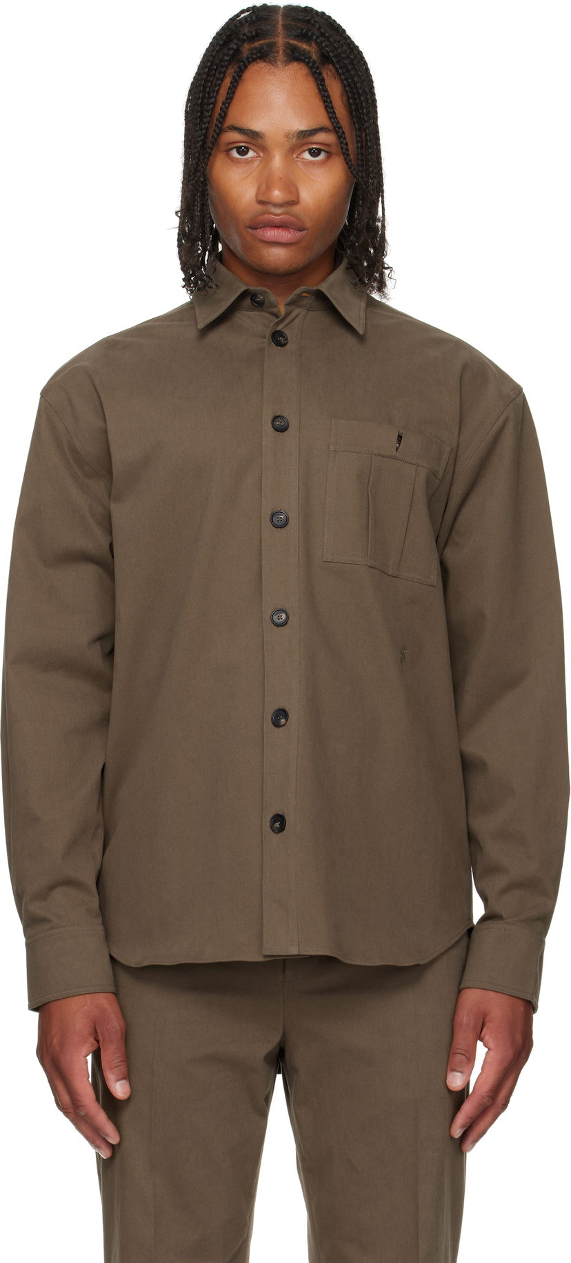 Skjorte FERRAGAMO Ferragamo Oversized Shirt Grøn | 785060