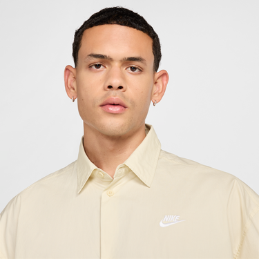 Skjorte Nike Nike Club Short Sleeve Button-Up Shirt Beige | HJ2026-234, 3