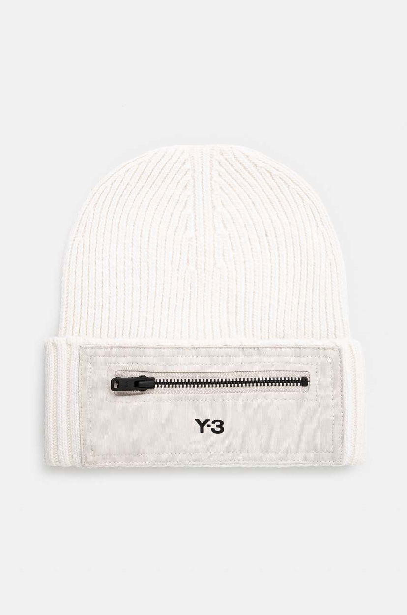 Beanie Y-3 Nylon Patch Beanie Beige | JI9282