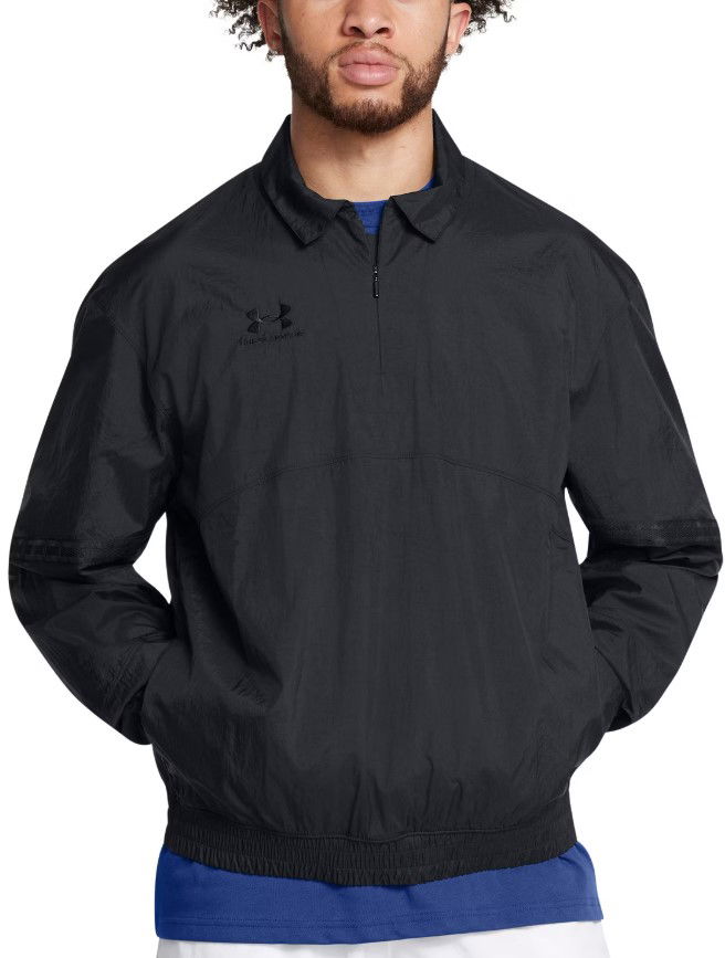 Vindjakke Under Armour 96 Terrace Drill Top Sort | 1387923-001