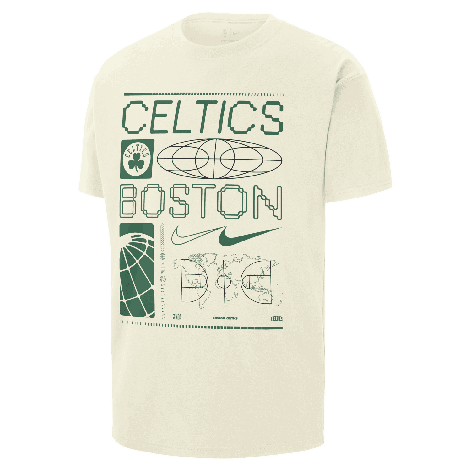 T-shirt Nike NBA Max90 Boston Celtics T-Shirt Beige | FQ6079-133, 0