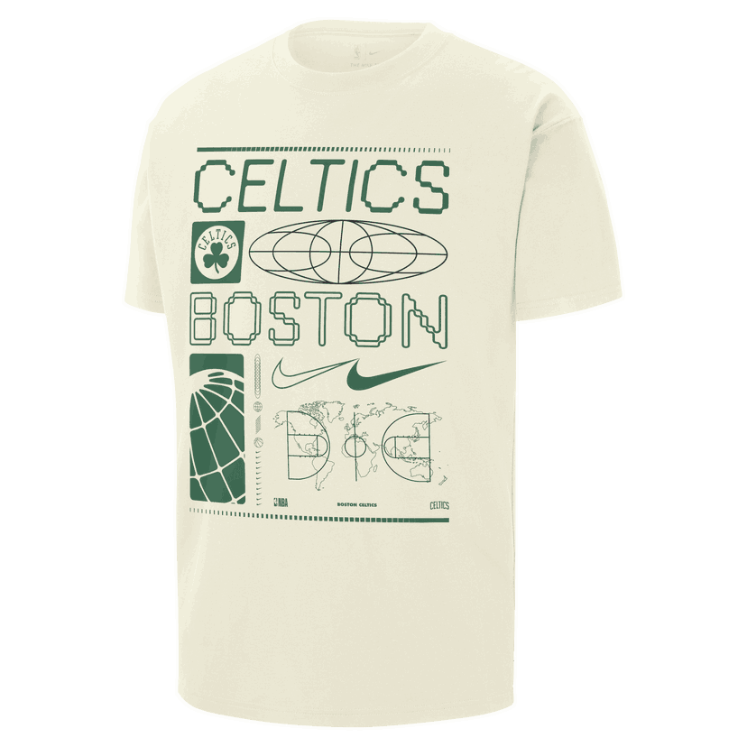 T-shirt Nike NBA Max90 Boston Celtics T-Shirt Beige | FQ6079-133