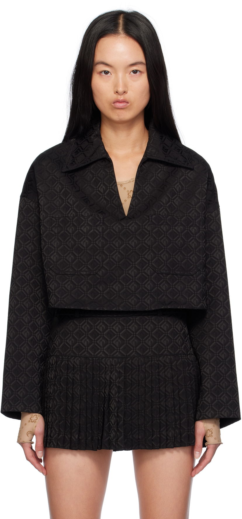 Skjorte Marine Serre Tailoring Blouse Sort | WSI024A